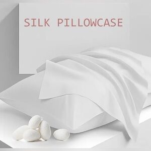 100% Pure Silk White Bedding
